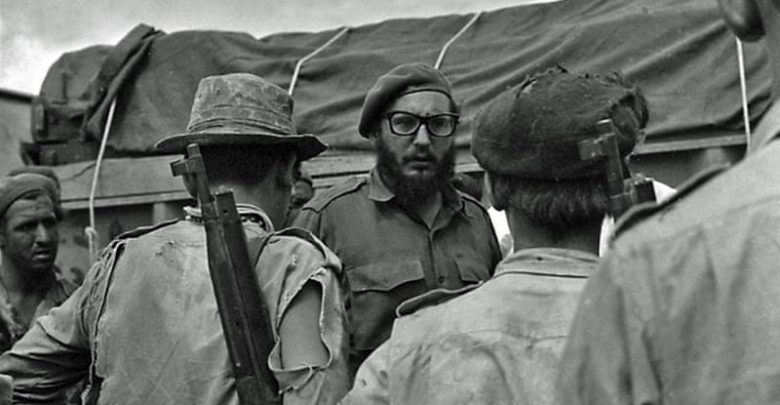 Castro and Cuban Soldiers
