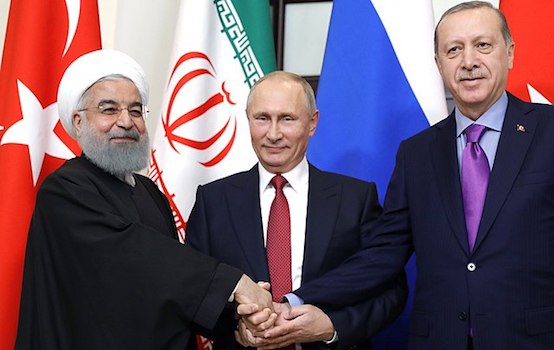 Rouhani Putin Erdogan, 2017