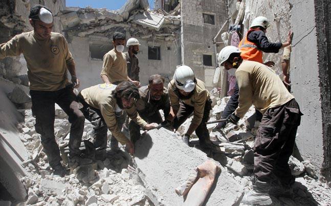 UN White Helmets in Syria