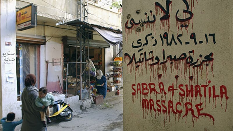 Graffiti Marking the Sabra and Shatila Massacre