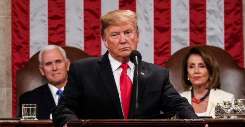 Pence, Trump and Pelosi at the 2019 SOTU